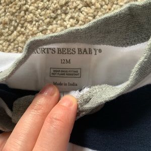 Burts bees 12 month sleepers